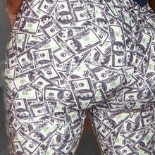 Load image into Gallery viewer, Wholesale Miz Money Maker: White Hundred Dollar Bills Curvy Leggings 1X/2X 2 Pack
