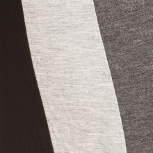 Load image into Gallery viewer, Wholesale Miz Striped Palazzo: Gray Wide Leg Stretch Drawstring Pants w/ Black White 2 PK
