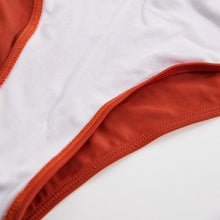 Load image into Gallery viewer, Callie Wild Blaze: Burnt Orange Plus Size Padded Leopard  Print Bikini
