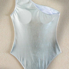 Load image into Gallery viewer, Callie 2006: Chrome Statuesque Padded One Shoulder Swimsuit
