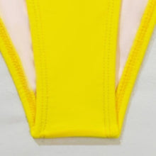 Ladda upp bild till gallerivisning, Stasia Booblicious Bold Yellow Dangling Rhinestone Charm String Bikini
