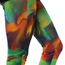 Cargar imagen en el visor de la galería, Stasia Parade: Color Swirl Mesh Leggings Plus Size 2X
