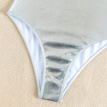 Cargar imagen en el visor de la galería, Callie 2006: Chrome Statuesque Padded One Shoulder Swimsuit
