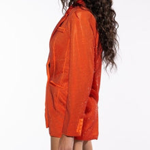 Cargar imagen en el visor de la galería, Wholesale Callie Pop of Orange: Rhinestone Blazer Suit Jacket 2 Pack L XL
