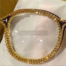 Carica l&#39;immagine nel visualizzatore di Gallery, Miz Caramel Lux: Crystal Rhinestone Bling Glasses
