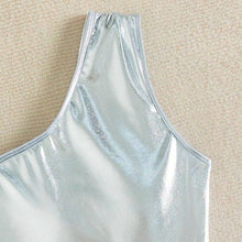 Load image into Gallery viewer, Callie 2006: Chrome Statuesque Padded One Shoulder Swimsuit
