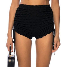 Load image into Gallery viewer, STASIA POPCORN SCRUNCH: DRAWSTRING RUCHED ADJUSTABLE SHORTS Small
