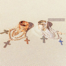 Carica l&#39;immagine nel visualizzatore di Gallery, Wholesale Callie Christian: Triple Chain Layer Charm Rings 2
