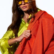 Load image into Gallery viewer, Wholesale Callie Pop of Orange: Rhinestone Blazer Suit Jacket 2 Pack L XL
