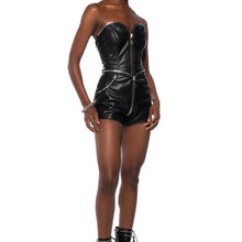 Load image into Gallery viewer, Wholesale Xena Zipped &amp; Buttered Up: Vegan Leather Shorts 2 Pack L XL
