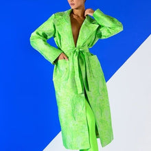 Cargar imagen en el visor de la galería, Wholesale Callie Culture Clash: Neon Tapestry Classic Brocade Trench Coat 2 Pack L XL
