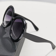 Load image into Gallery viewer, Miz Bug-Off Oversized Retro Round Sunnies - Brown, Black, &amp; Ombre Gray
