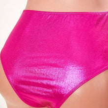 Cargar imagen en el visor de la galería, Stasia 3006: Pink Holographic Plunge O Ring Halter Monokini Swimsuit
