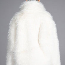 Lade das Bild in den Galerie-Viewer, Stasia Popping Collar Reversible Oversized Faux Fur Puffer Coat O/S SML
