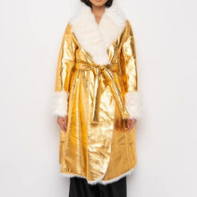 Cargar imagen en el visor de la galería, Wholesale Callie Gold Show: Oversized Fur-Lined Belted Trench 2 Pack
