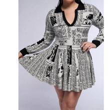 Load image into Gallery viewer, Callie Lives Elaine AKIRA Read It And Weep Knitted Mini Dress Small
