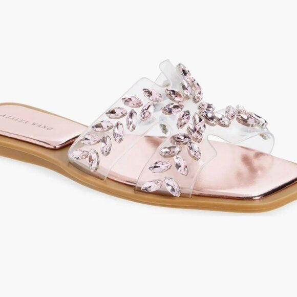 Callie Lives Stasia Princess AZALEA WANG Falken Pink Sandal 8