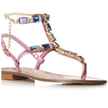 Load image into Gallery viewer, Callie Lives AZALEA WANG Suvi Pink Embellished Sandal 8
