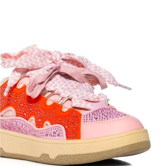 Callie Lives Stasia AZALEA WANG Pink Cinnamon Sweet Sneaker 11