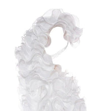 Cargar imagen en el visor de la galería, Stasia&#39;s Fool for Tulle: All White 3D Floral Mini Garden Party Dress L
