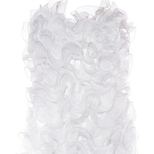 Cargar imagen en el visor de la galería, Stasia&#39;s Fool for Tulle: All White 3D Floral Mini Garden Party Dress L
