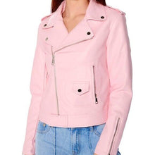 Lade das Bild in den Galerie-Viewer, romantic or whatever babie pink moto jacket Plus Size  2x 3x Medium
