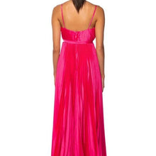 Charger l&#39;image dans la galerie, Callie Sweet Pink: Pleated Satin Jumpsuit Medium
