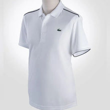 Load image into Gallery viewer, Callie Lives Mens Lacoste Sport Tennis White Polo w/ Black Contrast Piping 4XL
