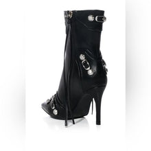 Charger l&#39;image dans la galerie, Callie Lives XENA AZALEA WANG Brooklyn Baby Stiletto Ankle Bootie Black Size 10
