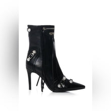 Charger l&#39;image dans la galerie, Callie Lives XENA AZALEA WANG Brooklyn Baby Stiletto Ankle Bootie Black Size 10
