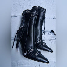 Charger l&#39;image dans la galerie, Callie Lives XENA AZALEA WANG Brooklyn Baby Stiletto Ankle Bootie Black Size 10
