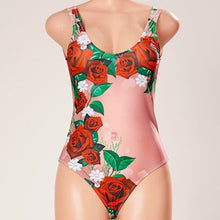 Carica l&#39;immagine nel visualizzatore di Gallery, rose vine blush pink one piece swimsuit

