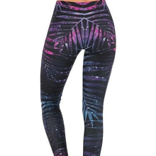 Load image into Gallery viewer, Wholesale Miz Starry Palm: Galaxy Leaf 3D illusion Graphic Leggings XL 3 PACK
