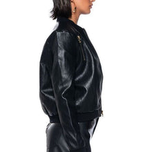 Load image into Gallery viewer, Xena BombASS Bomber Gold Zipped Jacket

