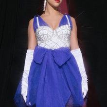 Carica l&#39;immagine nel visualizzatore di Gallery, Stasia Royal Tulle: Mini Blue Tulle Dress
