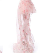 Cargar imagen en el visor de la galería, Stasia Lost In A Dream Pink Rose Floral Tulle High Low Skirt XL
