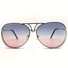 Charger l&#39;image dans la galerie, Miz Le Porsche Oversized Aviator Sunnies Ombre Clear or Solid Tinted Sunglasses
