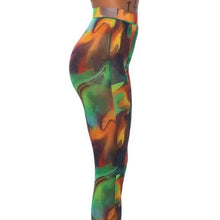 Lade das Bild in den Galerie-Viewer, Stasia Parade: Color Swirl Mesh Leggings Plus Size 2X
