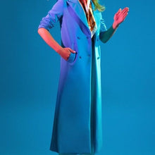 Cargar imagen en el visor de la galería, Wholesale Elaine in the Rain: Scuba Turquoise Trench Coat 2 Pack Large
