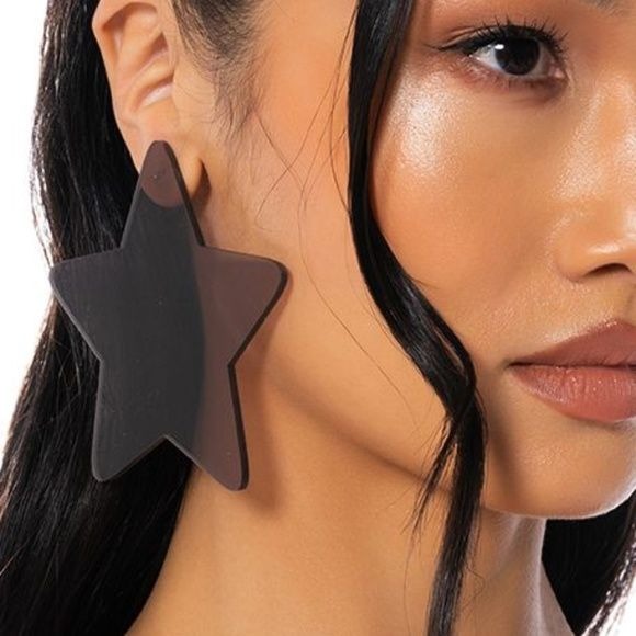 Wholesale Stasia Star Burst: Jumbo Acrylic Earrings 3Pack