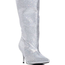 Load image into Gallery viewer, Callie Bucket of Diamonds: Silver Rhinestone Boots 7
