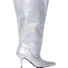 Load image into Gallery viewer, Callie Bucket of Diamonds: Silver Rhinestone Boots 7
