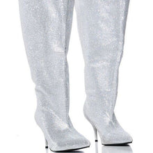 Load image into Gallery viewer, Callie Bucket of Diamonds: Silver Rhinestone Boots 7
