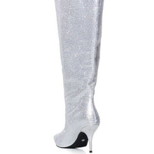 Load image into Gallery viewer, Callie Bucket of Diamonds: Silver Rhinestone Boots 7
