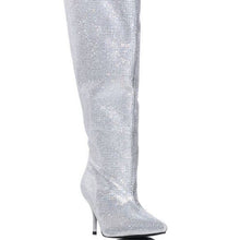 Load image into Gallery viewer, Callie Bucket of Diamonds: Silver Rhinestone Boots 7
