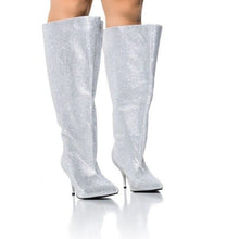 Load image into Gallery viewer, Callie Bucket of Diamonds: Silver Rhinestone Boots 7
