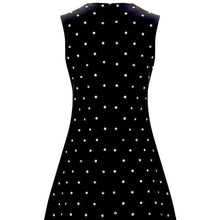 Cargar imagen en el visor de la galería, Callie Lives No Secrets Rhinestone Bling Sleeveless A-Line Black Mini Dress 8
