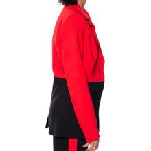 Lade das Bild in den Galerie-Viewer, Miz 34th Street Colorblock Red &amp; Black Blazer Small
