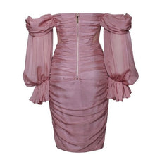 Lade das Bild in den Galerie-Viewer, Callie Miss Circle: Ruched &amp; Ready Mauve Pink Formal Cocktail Strapless Dress L
