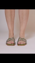 Load and play video in Gallery viewer, Callie Lives Emerald AZALEA WANG Falken Green Sandal 8
